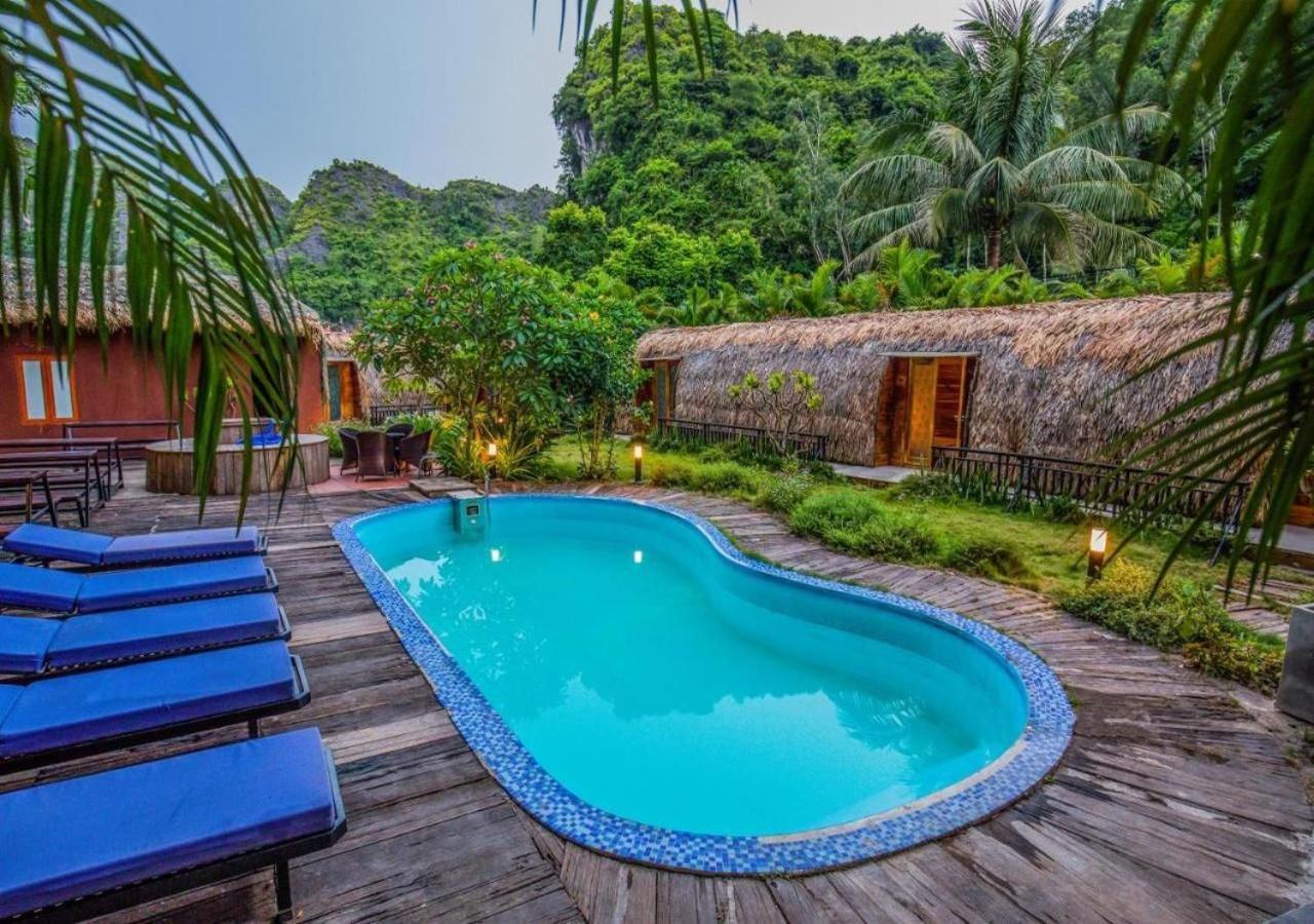 Catba Backpackers Hostel & Pool Bar Chan Chau Dış mekan fotoğraf